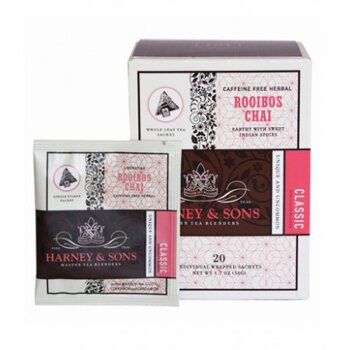 Rooibos Chai 20ks  samostatne balených čajov v hodvábnych pyramídových sáčkoch...