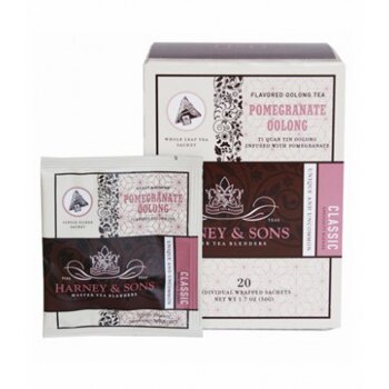 Pomegranate Oolong 20 ks  samostatne balených čajov v hodvábnych pyramídových ...